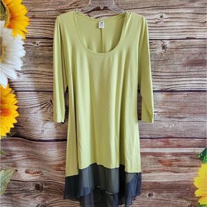 Magdalena Women's Pullover green/gray dress size: large pre-owned